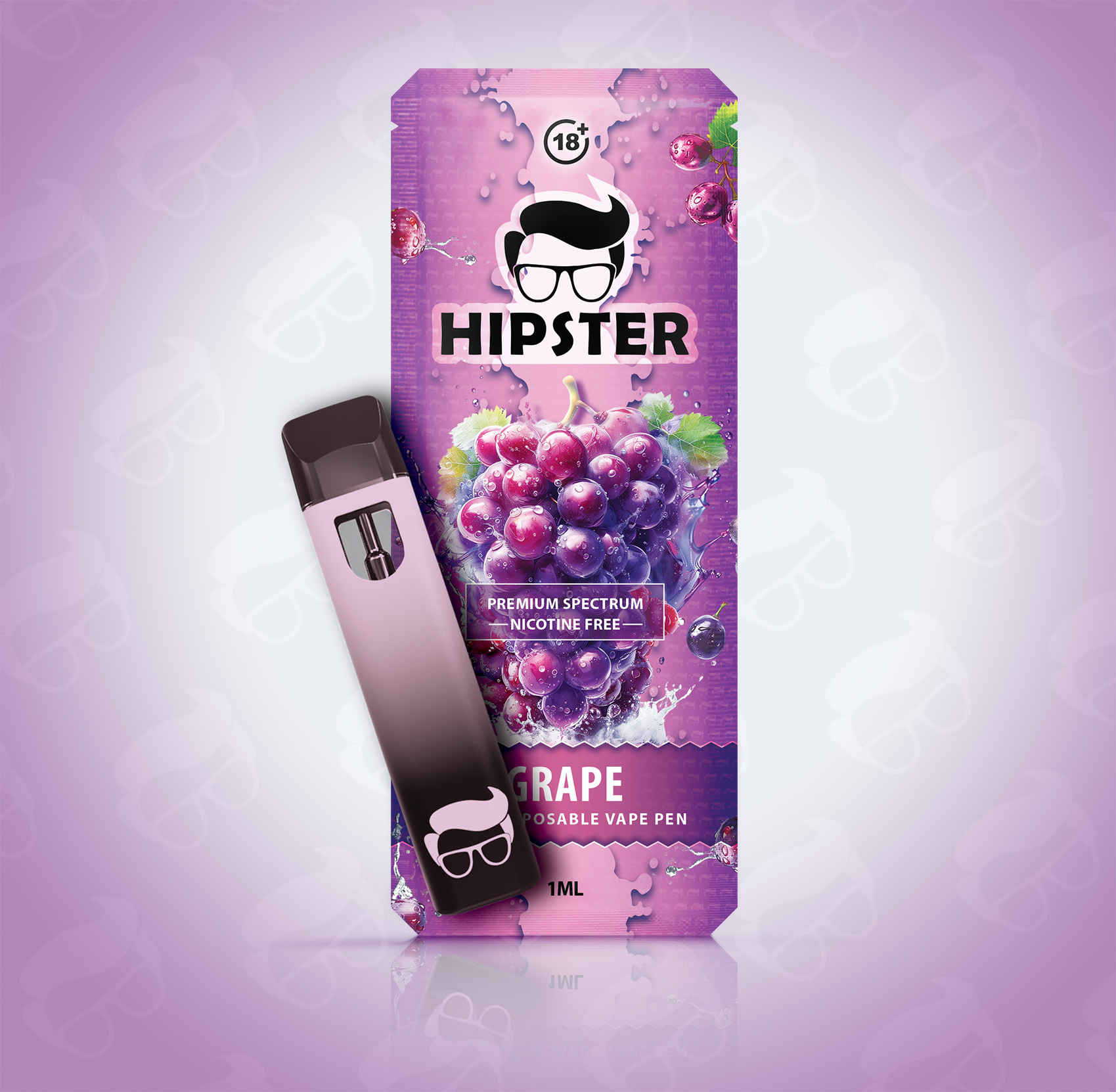 Hipster Vape Pen - Grape *STRONGER*