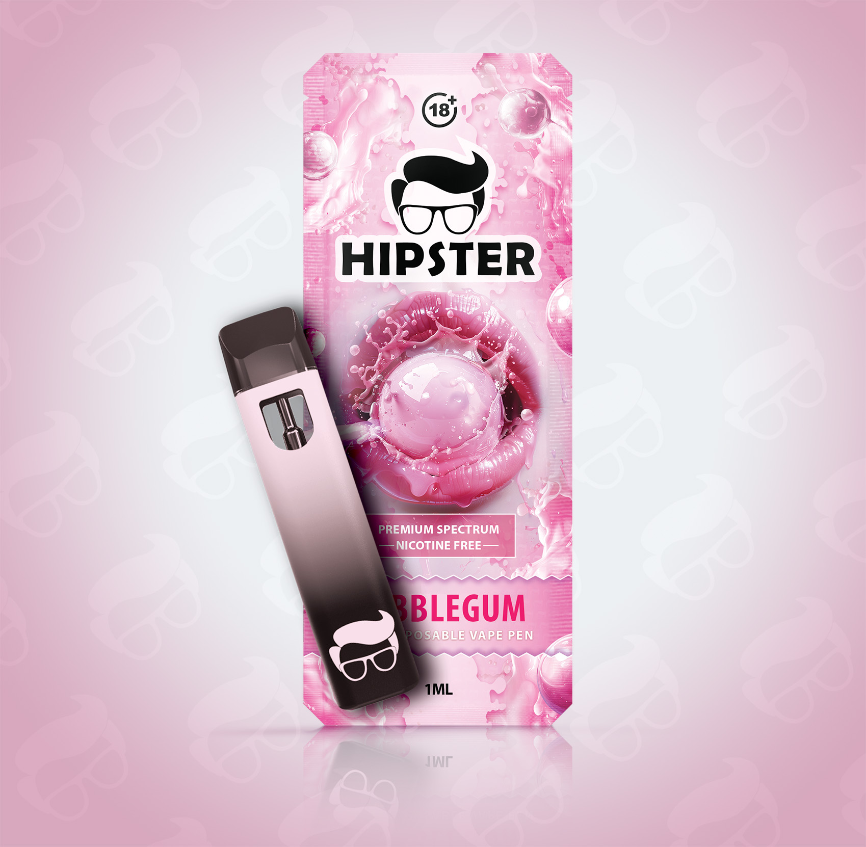 Hipster Vape Pen - Bubblegum *STRONGER*